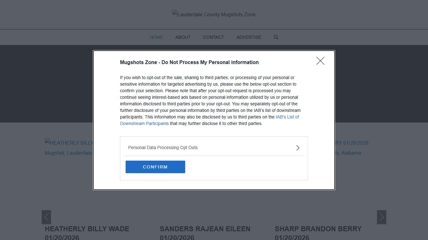Lauderdale County Mugshots Zone